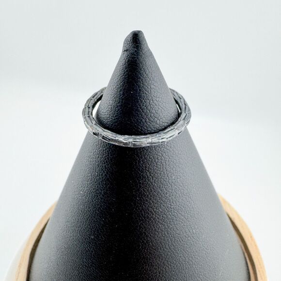 Vintage 925 Sterling Hammered Ring Textured Band Handmade Lou Ann Berkley - Picture 3 of 9